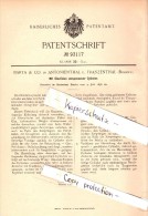 Original Patent - Barta & Co In Antonienthal Und Franzenthal ,1896, Glas - Cylinder , Jihlava , Frantiskov Nad Ploucnici - Vidrio & Cristal