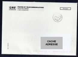 Luxembourg Enveloppe Carton Postes Et Télécommunications Office Des Timbres - Errors & Oddities
