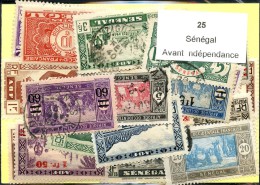 25 Timbres Sénégal Avant Independance - Other & Unclassified