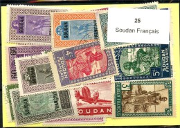 25 Timbres Soudan Francais - Sonstige & Ohne Zuordnung