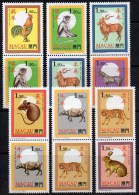 6xZD Neujahr Tierzeichen CHINA 1995 Macao 832-843 6xPaar S1-6 ** 18€ New Year Cock,dog,tigre,ox,hare,pig Se-tenant Macau - Collections, Lots & Séries