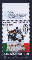 2013 SAN MARINO "JUVENTUS CAMPIONE D´ITALIA 2012/2013" SINGOLO ANNULLO PRIMO GIORNO - Gebraucht