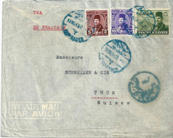 Airmail Brief   Sidi Gaber - Thun           1948 - Lettres & Documents