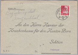 Heimat BE LANGENTHAL 1937-05-12 Portofreiheit Gr#316 Bezirksspital Brief - Portofreiheit