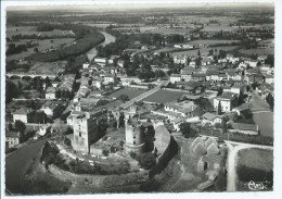 CPSM MONTROND LES BAINS, VUE PANORAMIQUE AERIENNE, LOIRE 42 - Other & Unclassified