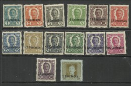 OCCUPAZIONE AUSTRIACA 1918 NON EMESSI SERIE COMPLETA COMPLETE SET NOT ISSUE MNH - Oest. Besetzung