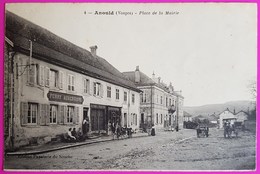 Cpa Anould Place De La Mairie Carte Postale Vosges 88 Auberge Ferry Commerce - Anould