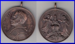 *** ITALIE - ITALIA - VATICAN - VATICANO - MEDAILLE PAPE LEON XIII - MEDAL POPE LEO XIII *** EN ACHAT IMMEDIAT !!! - Royaux/De Noblesse