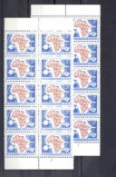 Ruanda Urundi - 217/218 - Block Of 10 With Margin And Plate Number - 1960 - MNH - Unused Stamps