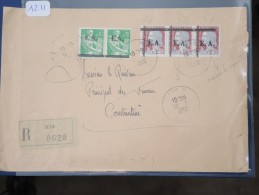 ALGERIE - EA  Sur Lettre Recommandée De Sétif De1962 TYPE DECARIS  - A étudier - Détaillons Collection - Lot N° 1311 - 1961-....