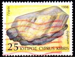 CYPRUS 1998 Minerals -25c - Gypsum  FU - Used Stamps