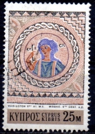 CYPRUS 1971 "The Creation" (6th-century Mosaic) - 25m Multicoloured. FU - Used Stamps