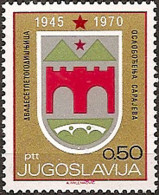 .YUGOSLAVIA 1970 25th Anniversary Of Yugoslav Liberation Arms Of Regional Capitals Sarajevo MNH - Ungebraucht