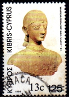CYPRUS 1983 Warrior (Terracotta) (6-5th-cent B.C.) Surcharged - 13c. On 125m  FU - Used Stamps