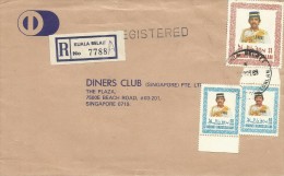 Brunei 1989 Registered Cover With 40cx 2 And $ 1.00 Stamps - Brunei (1984-...)