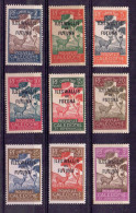 Wallis Et Futuna Taxe N°11 Au 17 Et 19 Et 23   Neufs Charniere  (9 Valeurs)  Pliure Sur Le N°17 - Timbres-taxe