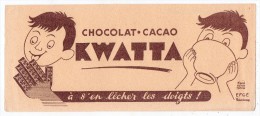 Buvard Efgé - Chocolat - Cacao - Kwatta - D'après Hervé Morvan - Kakao & Schokolade
