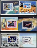 SPACE SHUTTLE PROJECT X6 S/S From FRENCH AFRICA A8 - Collections