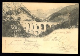 Semmering-Bahn. Kalte Rinne / Rommler&Jonas / Year 1898 / Old Postcard Traveled - Semmering