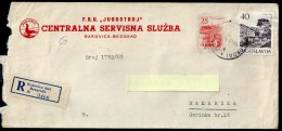 Yugoslavia 1965: Registered Commercial Cover Sent From Rakovica To Makarska - Covers & Documents