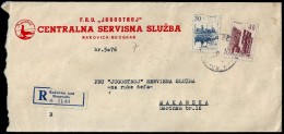 Yugoslavia 1965: Registered Commercial Cover Sent From Rakovica To Makarska - Covers & Documents