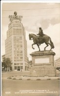 CPSM MEXIQUE Carte-photo - Monumento A Carlos IV Y Eid. Banco Internacional - Mexico - Mexico