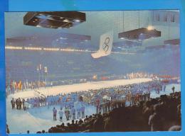 POSTCARD GRENOBLE STADE DE GLACE CEREMONIE DE CLOTURE DES X JEUX OLYMPIQUES D'HIVIER 1968 - Juegos Olímpicos