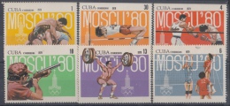1979.22 CUBA 1979. MNH. OLIMPIADAS MOSCU RUSIA. RUSSIA. OLIMPIC GAMES. MOSCOW - Used Stamps