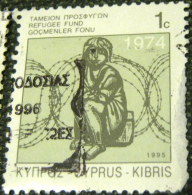 Cyprus 1995 Refugee Fund 1c - Used - Used Stamps