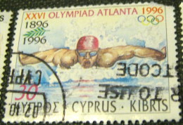 Cyprus 1996 Olympic Games - Atlanta Swimming 30c - Used - Used Stamps