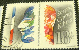 Cyprus 1989 The 200th Anniversary Of The French Revolution 18c - Used - Used Stamps