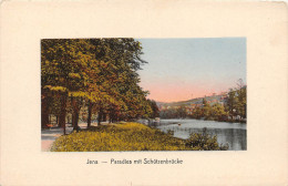 ALLEMAGNE.  DEUTSCHLAND.  JENA.  PARADIES MIT SCHÜTZENBRÜCKE. - Jena