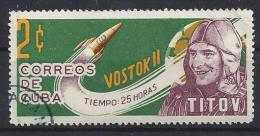 Cuba  1963  Cosmic Flights: Titov  2c  (o) - Usados