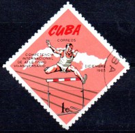 1965 7th Anniv Of International Athletics, Havana - 1c Hurdling  FU - Gebruikt