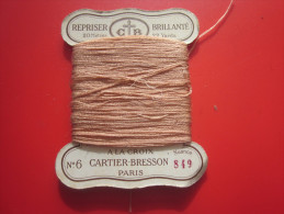 20 M. Coton REPRISER C+B BRILLANTé 22 YEARDS N°6 à La CROIX CARTIER-BRESSON NUANCE N° 849 PARIS Loisirs Créatifs 1930/40 - Cross Stitch