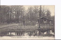 1 Cpa. Forêt De Sénart. Route Et Carrefour Maupertuy - Sénart