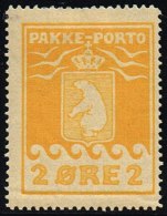 1916. PAKKE PORTO. 2 øre Yellow. Thiele. Perf 11 ½. (Michel: 5A) - JF158285 - Spoorwegzegels