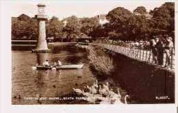 FEEDING THE SWANS, ROATH PARK , CARDIFF 4667 - Glamorgan