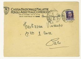 ANNO 1944 - 50 CENT. VIOLETTO - ISOLATO - LETTERA  DA BARI PER PALO - GOVERNO MILITARE ALLEATO - NAPOLI - Anglo-american Occ.: Naples