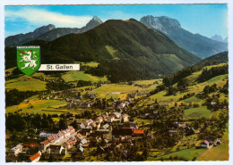 AK Steiermark 8933 Sankt Gallen St. Ortsansicht Österreich Luftaufnahme Luftbild Austria Autriche Ansichtskarte Postcard - St. Gallen