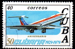 1979 50th Anniv Of Cub An  Airlines - 40c - Ilyushin Il-62M   FU - Used Stamps