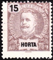 HORTA (Açores) - 1897,  D. Carlos I.   15 R.    D. 11 3/4 X 12   (*) MNG  MUNDIFIL  Nº 16 - Horta