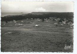 CPSM PLEHEREL PLAGE, LE CAMPING, AU FOND, LE PHARE DU CAP FREHEL, COTES D'ARMOR 22 - Other & Unclassified