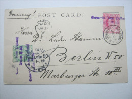 1906 , Post Card ( Ship ) From OCEAN POST OFFICE   To Germany - Cap De Bonne Espérance (1853-1904)