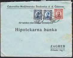 Yugoslavia 1924, Cover Cakovec To Zagreb W./postmark Cakovec - Lettres & Documents