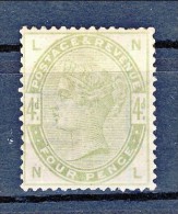 LUX - UK 1884 Victoria N. 81 - 4 Penny Verde Chiaro MNH***LUX, Lettere NL Freschissimo Centrato, Certificato A Richiesta - Unused Stamps