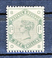 LUX - UK 1884 Victoria N. 85 - 1 Scellino Verde Lettere BO MVLH Freschissimo, Colori Vivi, Ben Centrato £ 1600 = € 1750 - Unused Stamps