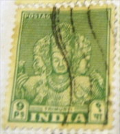 India 1949 Trimurti 9p - Used - Gebruikt