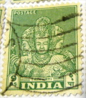 India 1949 Trimurti 9p - Used - Usati