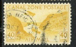 Canal Zone 1931 40 Cent Air Mail Issue #C12  Balboa Heights Cancel - Canal Zone